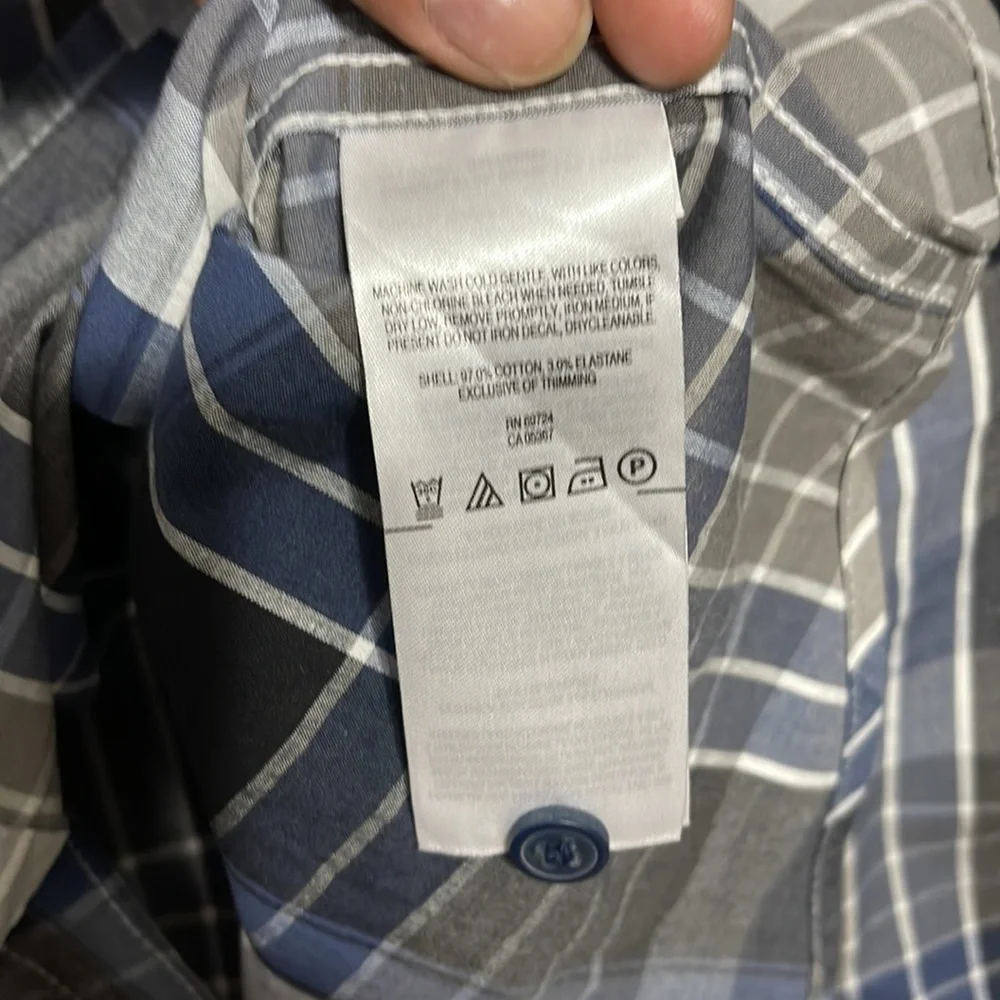 NWOT Plaid Columbia Men's Boulder Ridge Long Sleeve Shirt Button Down Medium M - Picture 8 of 10